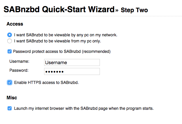 Setup SAB Access
